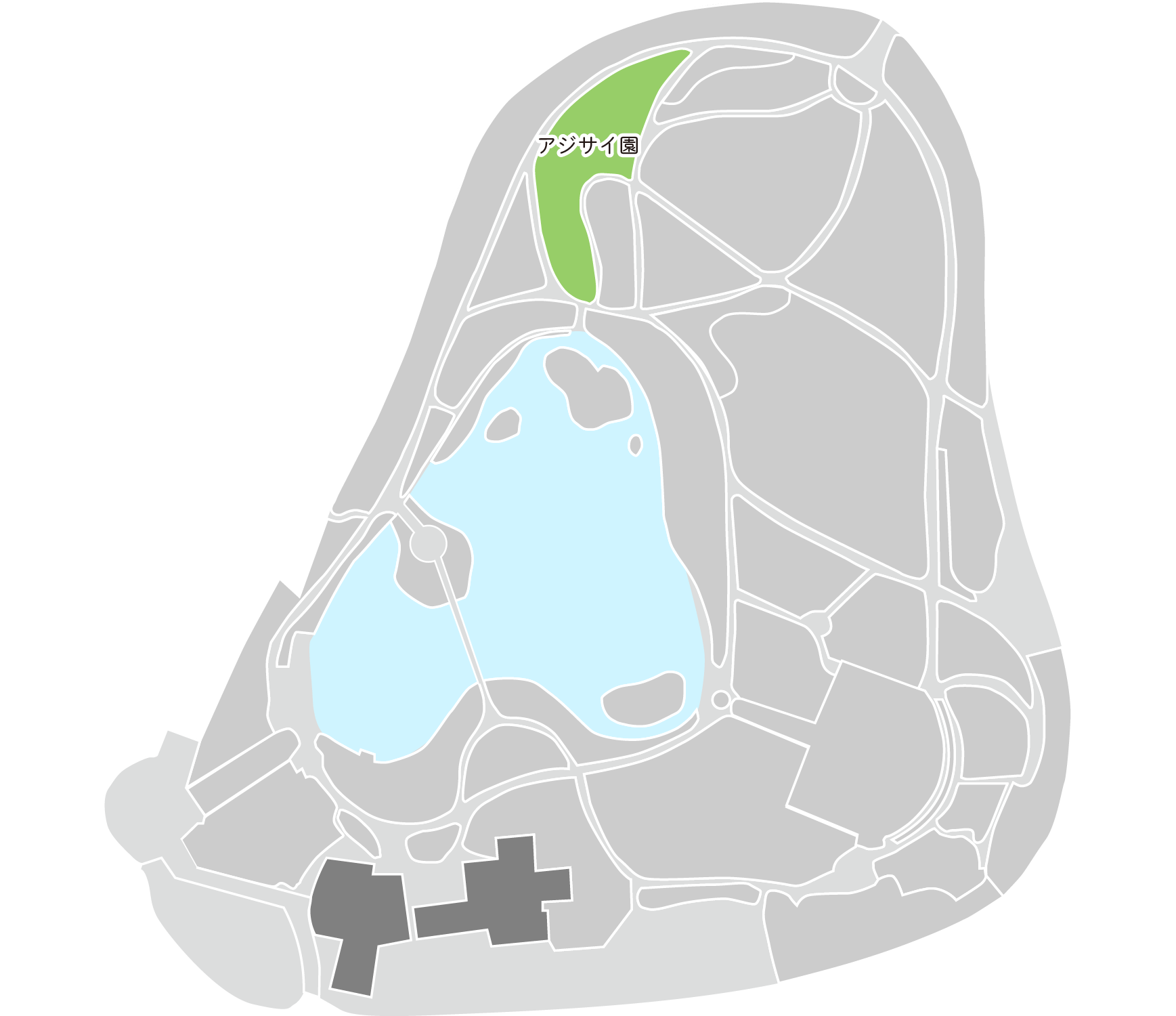アジサイ園マップ